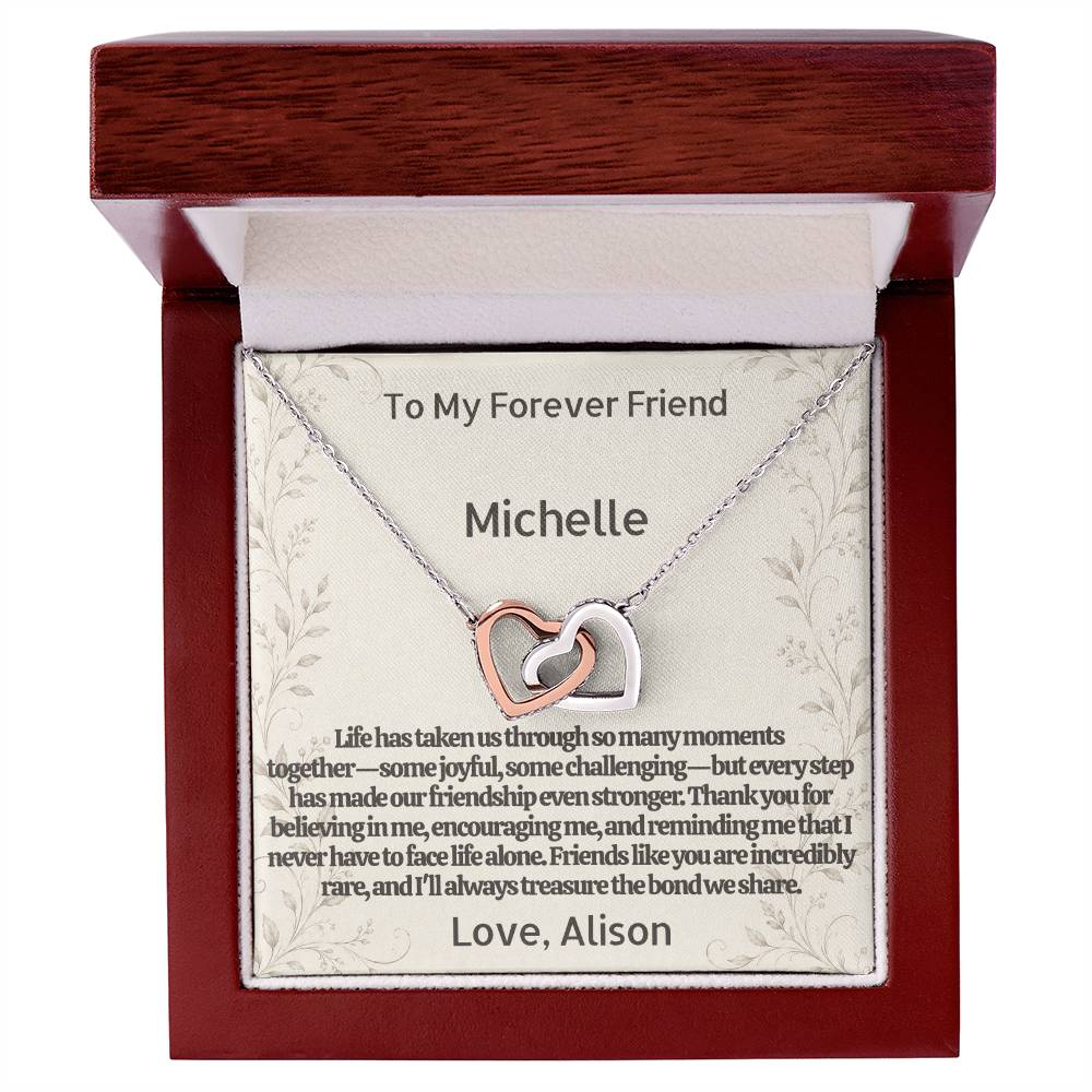 π Personalized Soul Sister Necklace with Custom Message Card β’ Forever Friends