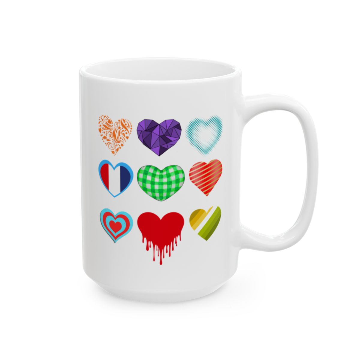 Cute Heart Mug for Mom – 9 Heart Coffee Mug Gift for Mother’s Day