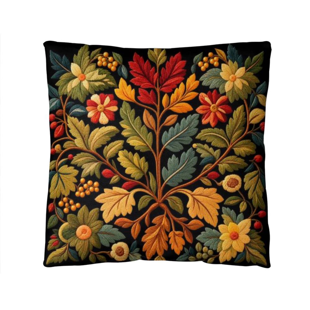 Floral Throw Pillow – Botanical Decorative Pillow
