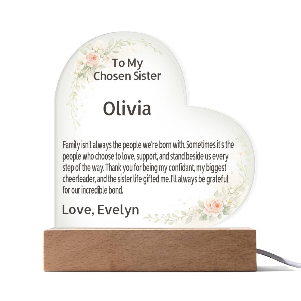 π Personalized Soul Sister Acrylic Plaque | Custom Message Keepsake | Heartfelt Gift for Best Friend