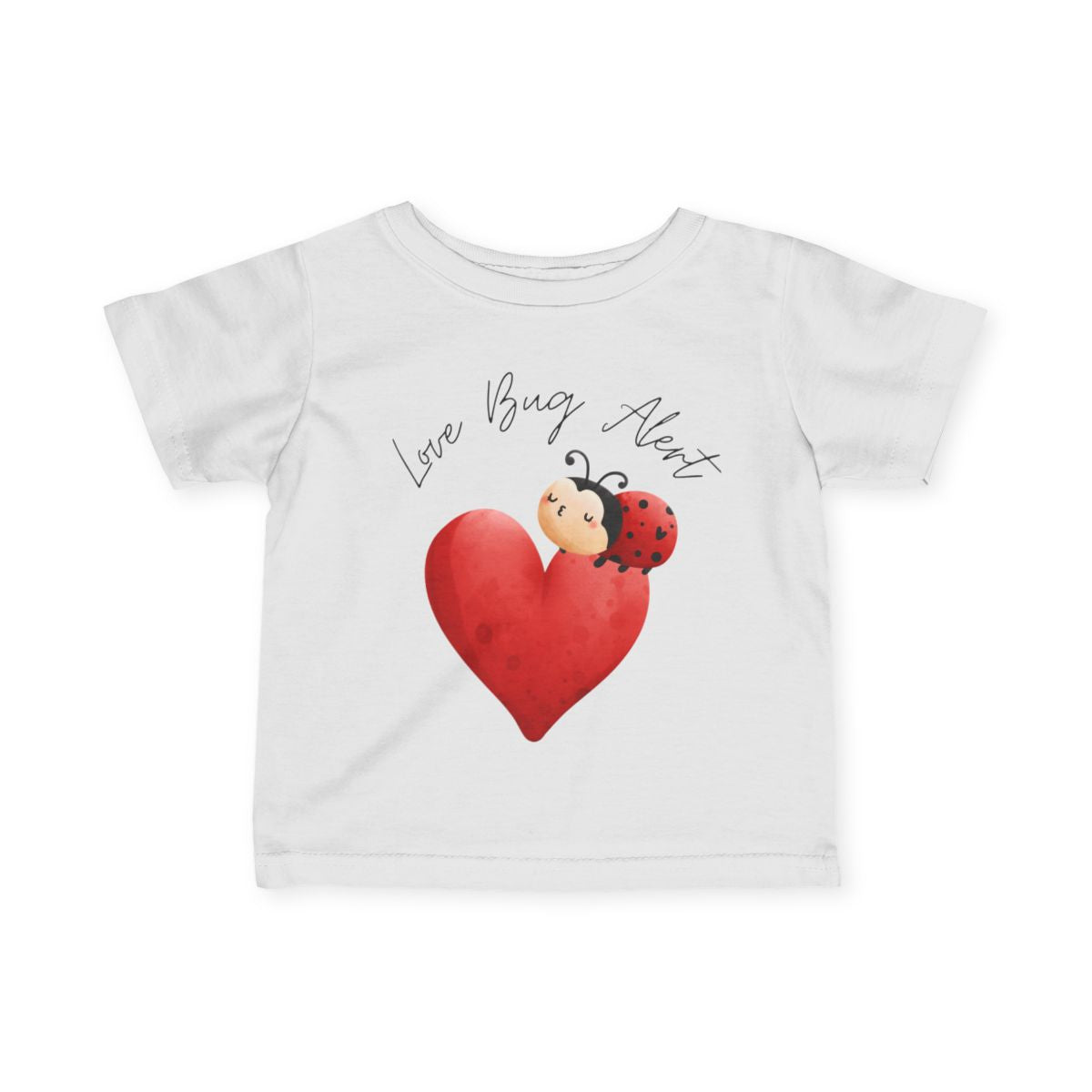 Love Bug Alert Baby & Toddler T-Shirt | Cute Ladybug Shirt for Kids 6M–24M