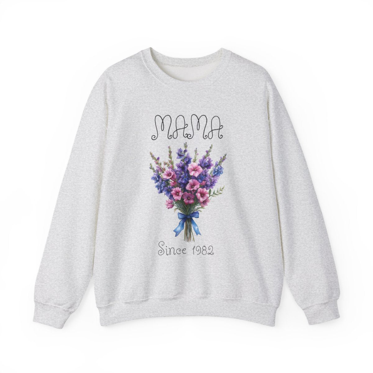 Personalized Birth Flower Sweatshirt for Mom – Name & “Since Year” Mother’s Day Gift