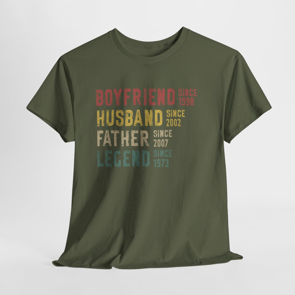 Personalized Legend T-Shirt for Dad, Husband & Grandpa - Custom Year Father's Day Gift