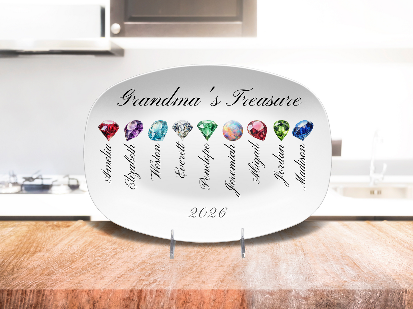 Personalized Grandma's Treasure Platter – Meaningful Mother’s Day Gift