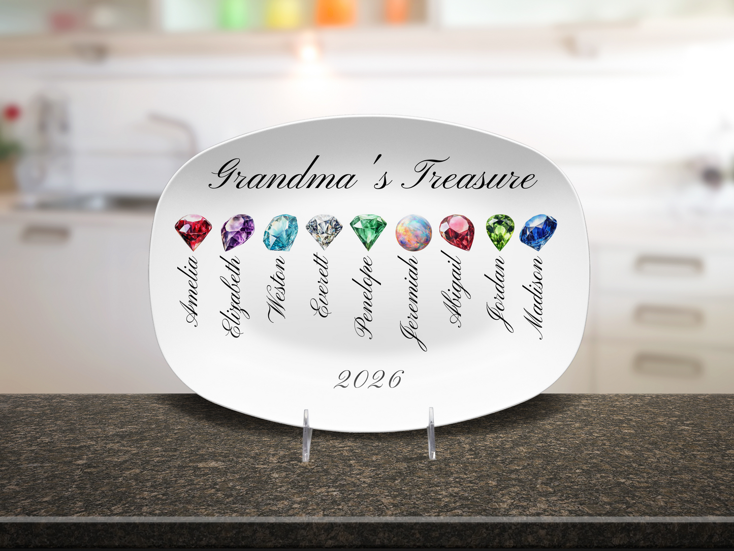 Grandma's Treasure - Personalized Platter –