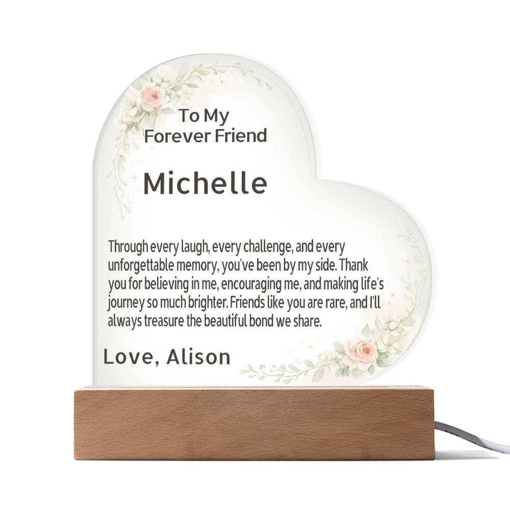 💛 Personalized Soul Sister Acrylic Plaque with Custom Message | A Rare Friendship to Treasure
