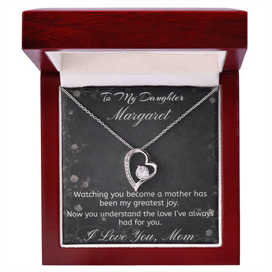 Personalized Mother Daughter Necklace – Watching You Become a Mother Gift