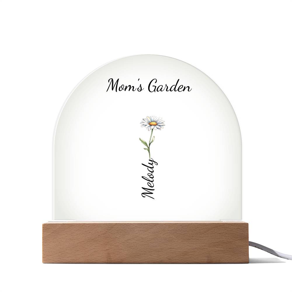 Personalized Mom’s Garden Acrylic Plaque – Custom Mother’s Day Gift
