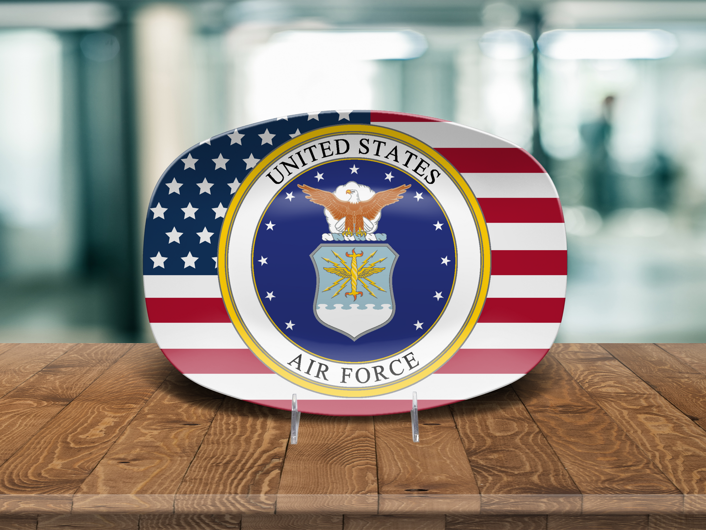 US Air Force American Flag Serving Platter – Perfect Patriotic Gift for Veterans