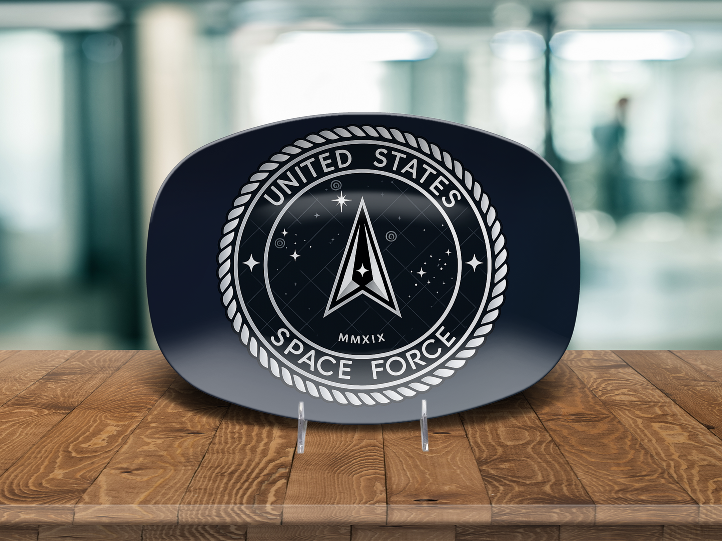 US Space Force Platter – Patriotic Military Serving Tray Gift