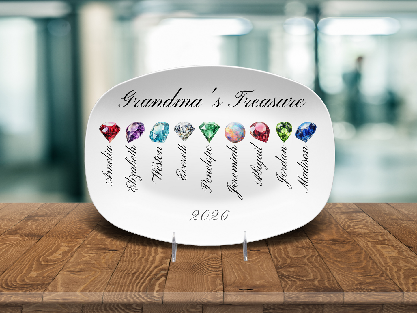 Personalized Grandma's Treasure Platter – Meaningful Mother’s Day Gift