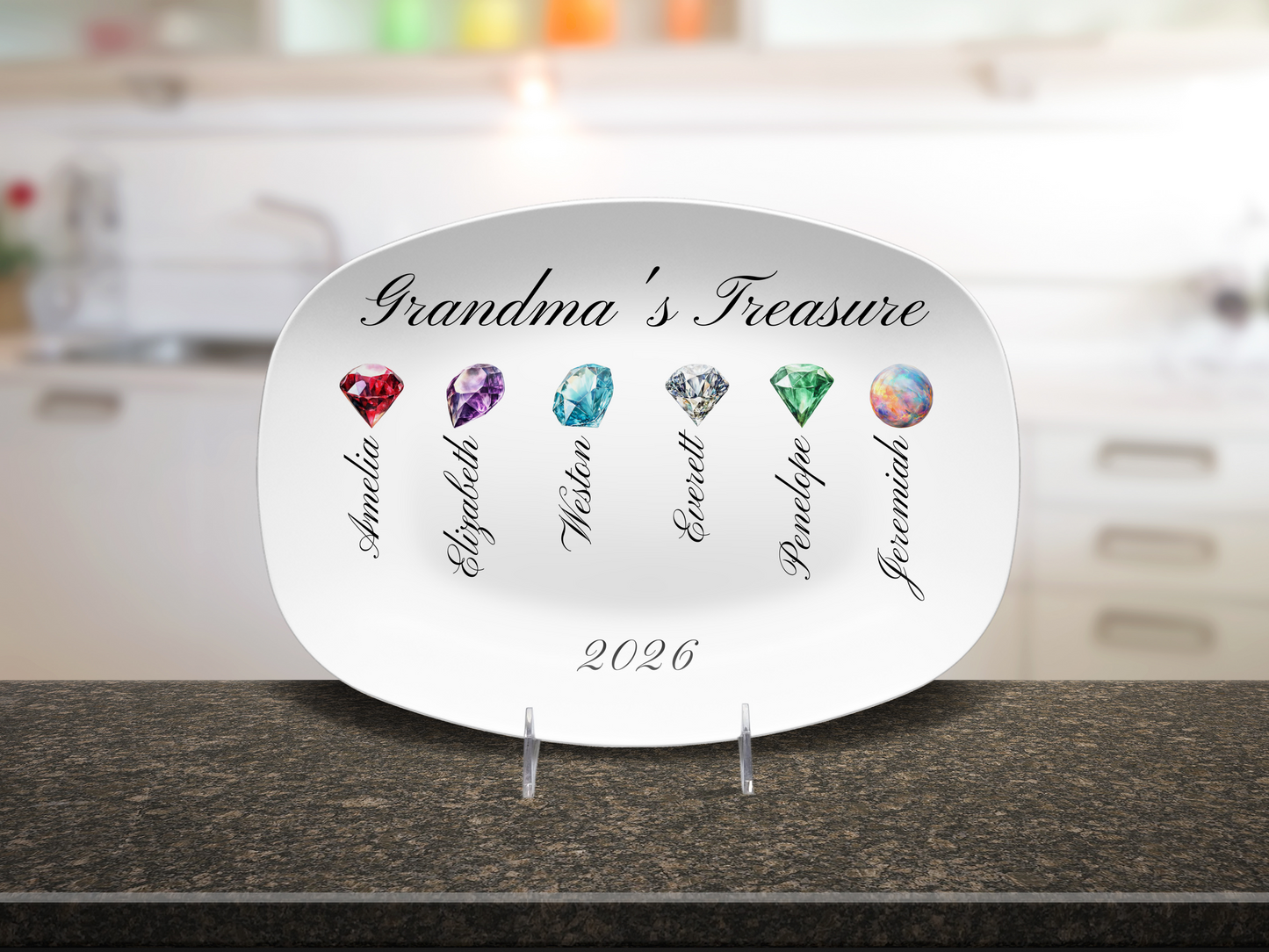 Grandma's Treasure - Personalized Platter –