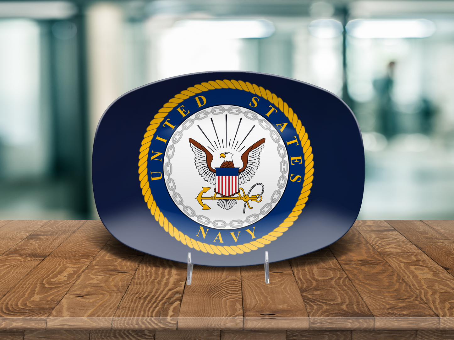 US Navy Platter – Patriotic Serving Tray for Sailors & Veterans
