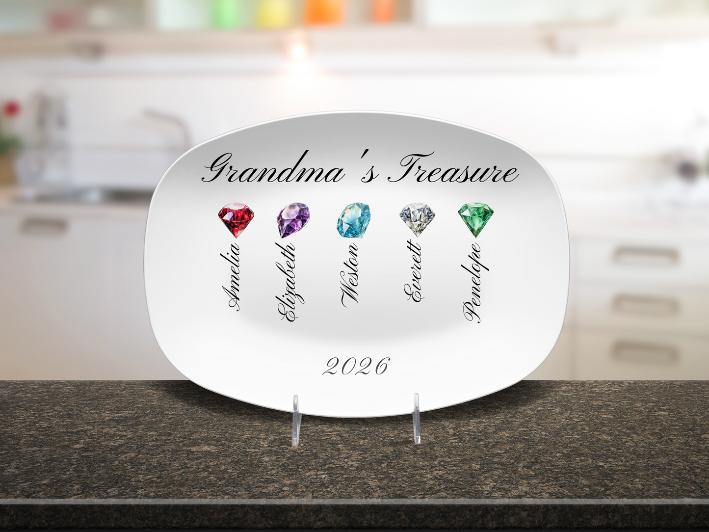Grandma's Treasure - Personalized Platter –