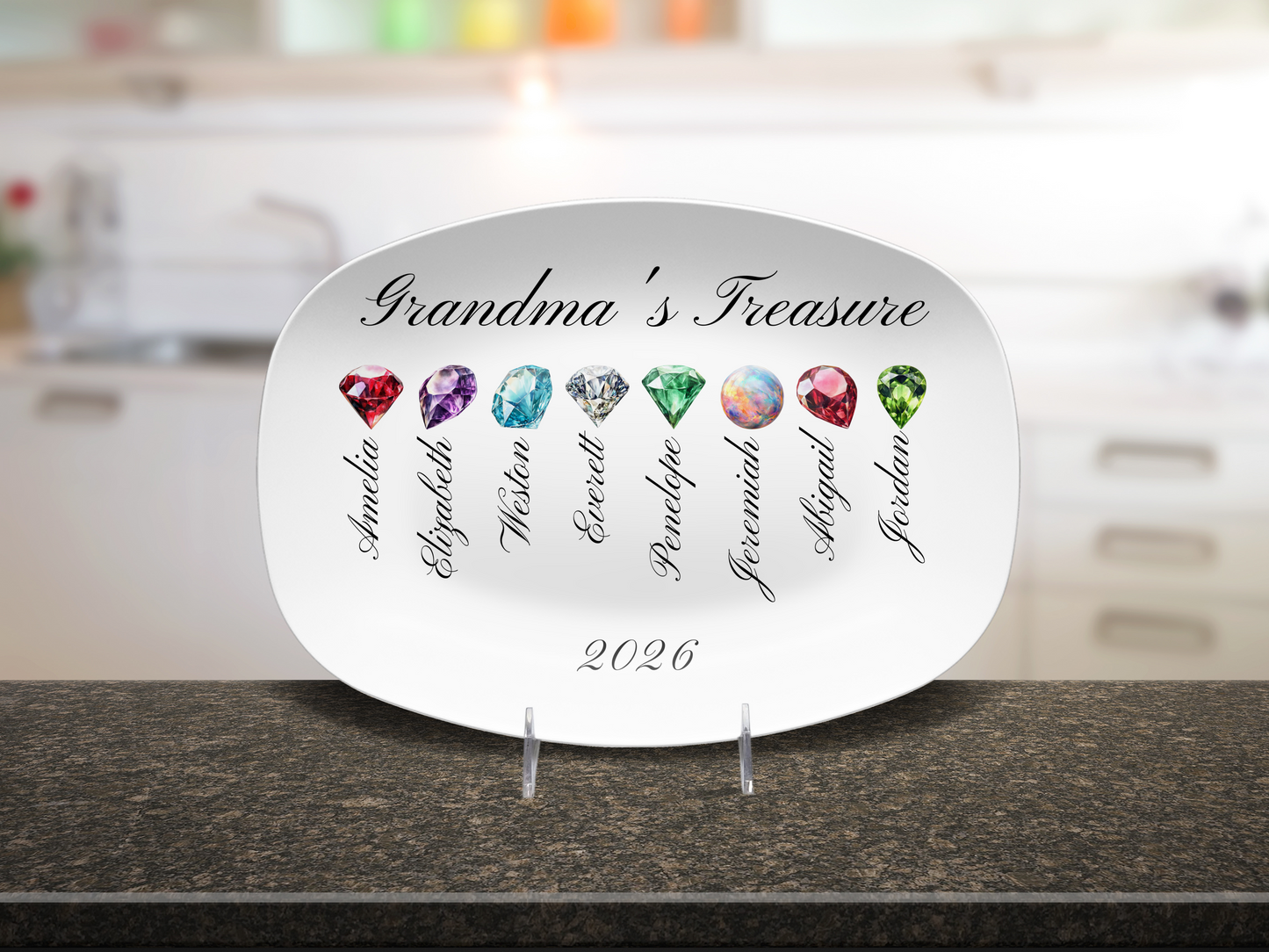 Grandma's Treasure - Personalized Platter –