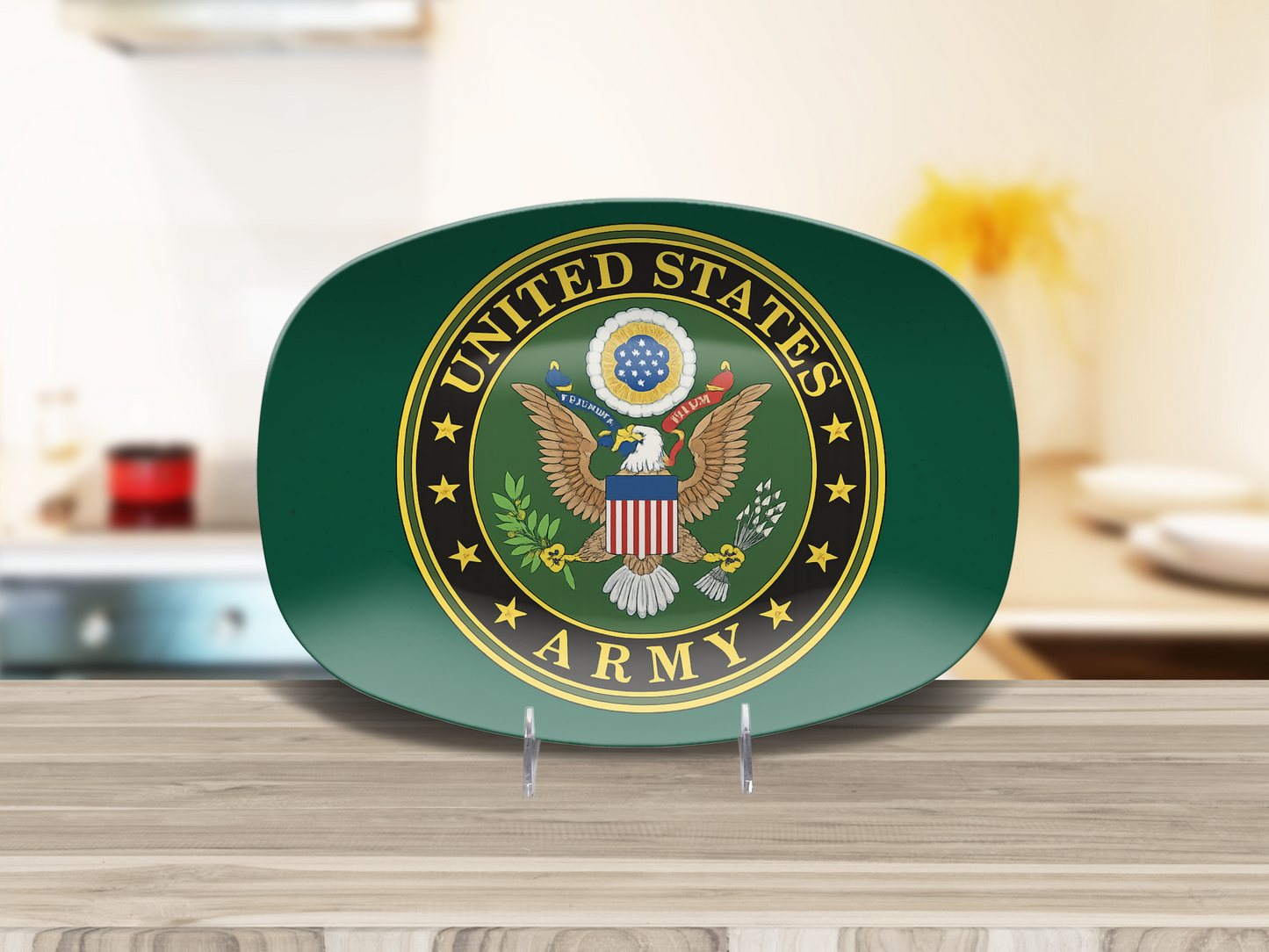 U.S. Army Serving Platter – Patriotic Military Tray for Veterans & Army Families