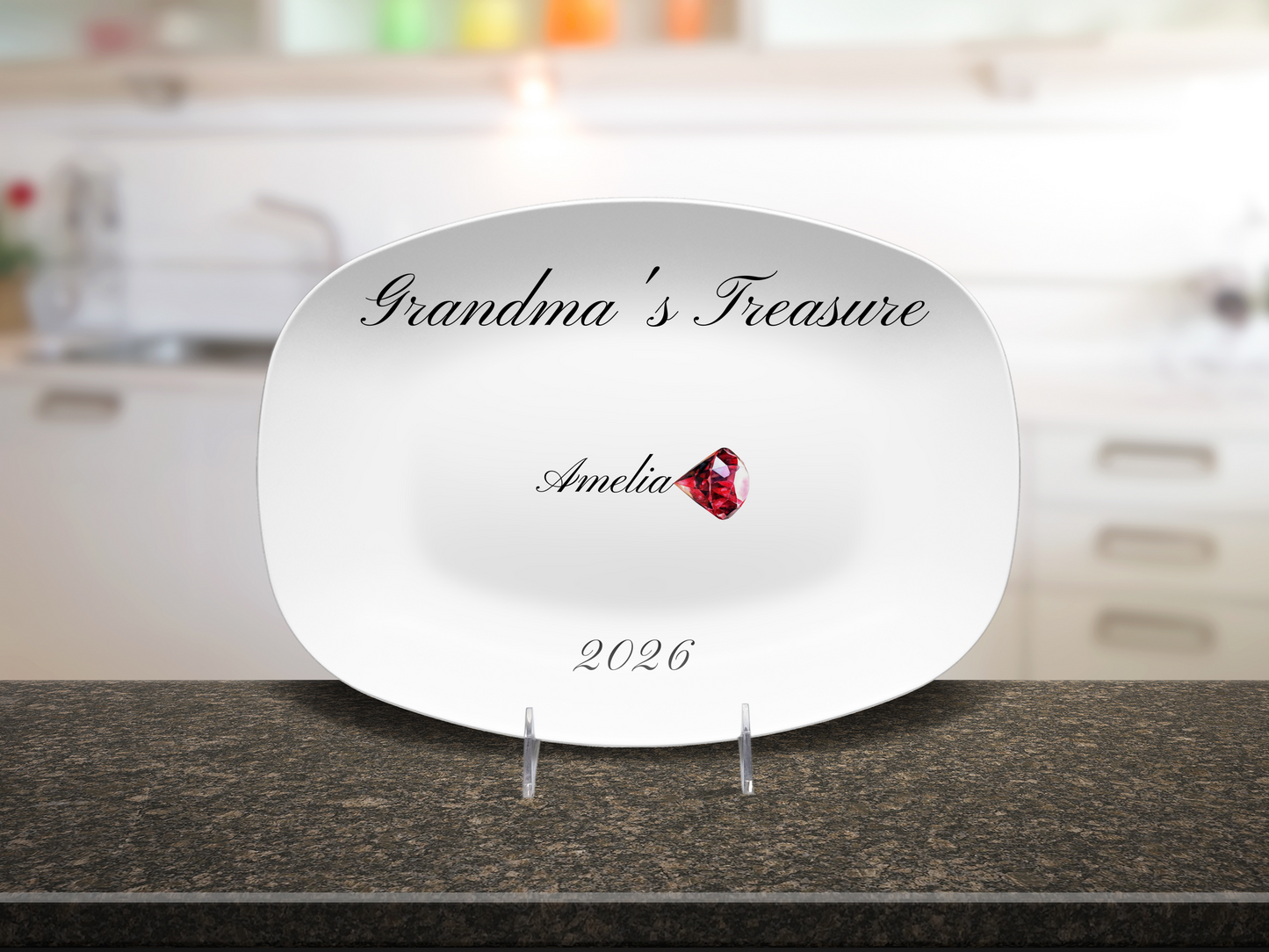 Grandma's Treasure - Personalized Platter –