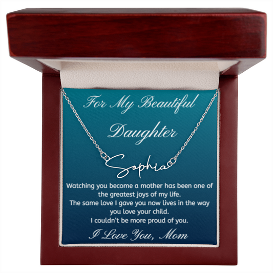 030md - Personalized Daughter Necklace Mother's Day Gift From Mom