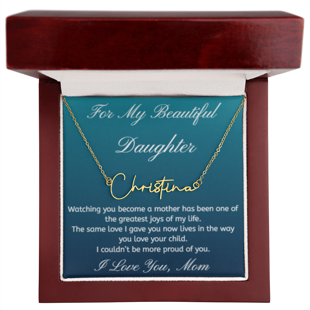 030md - Personalized Daughter Necklace Mother's Day Gift From Mom