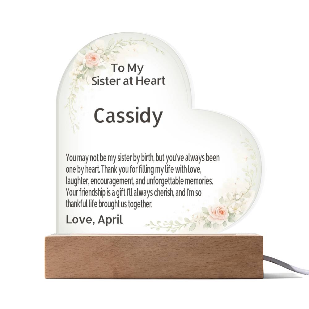 ❤️ Personalized Soul Sister Acrylic Plaque with Custom Message | Sisters in Every Way That Matters
