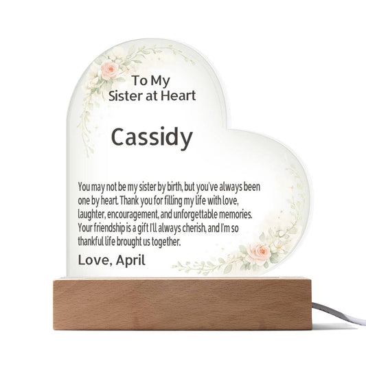 ❤️ Personalized Soul Sister Acrylic Plaque with Custom Message | Sisters in Every Way That Matters