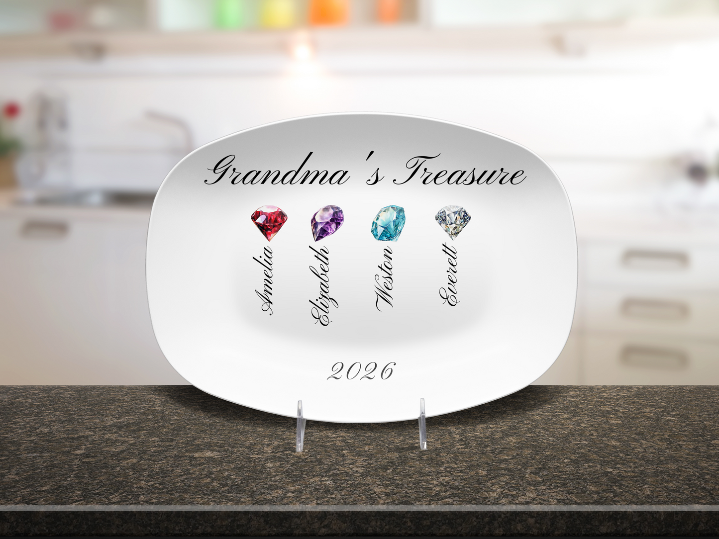 Grandma's Treasure - Personalized Platter –