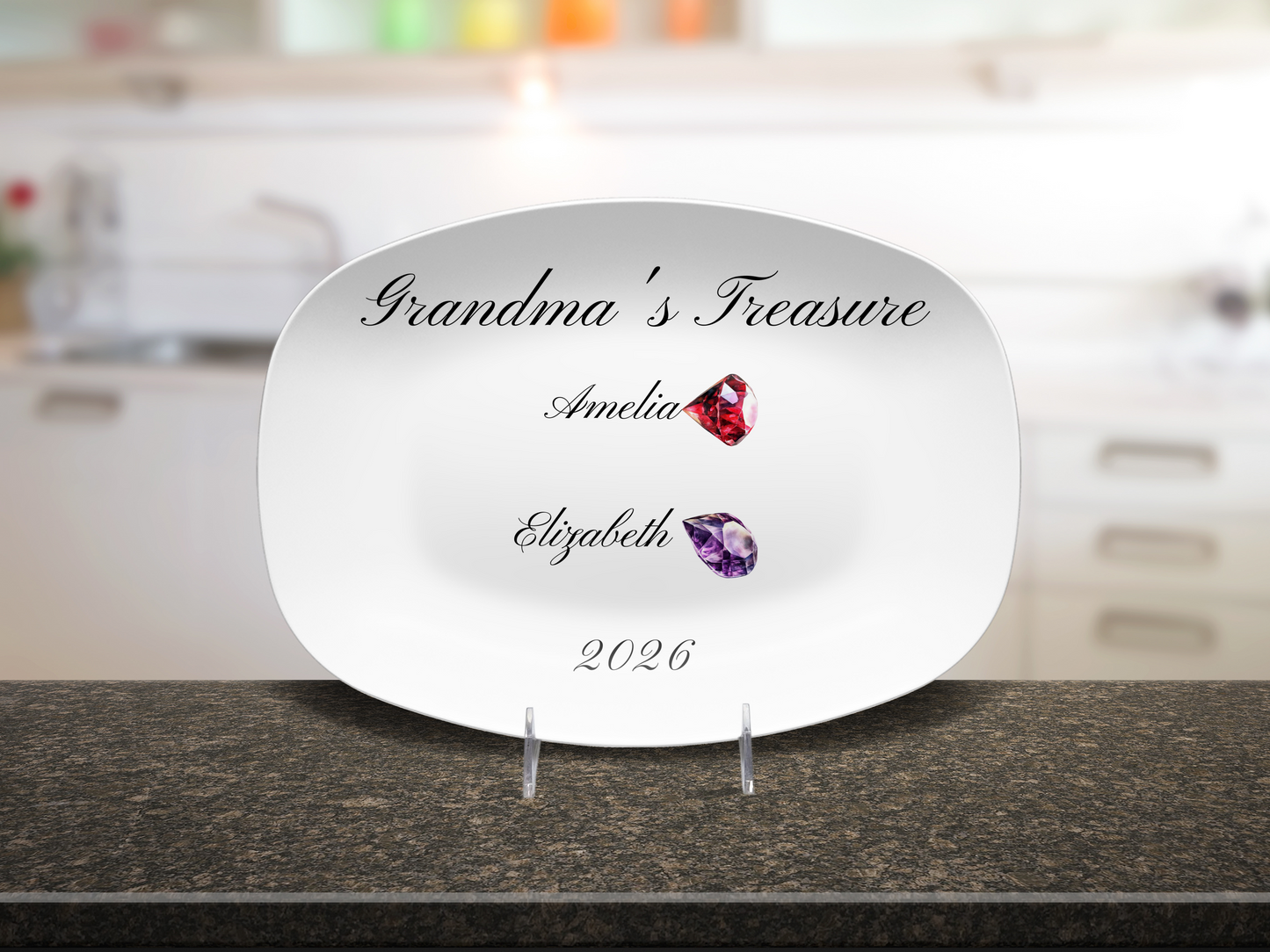 Grandma's Treasure - Personalized Platter –