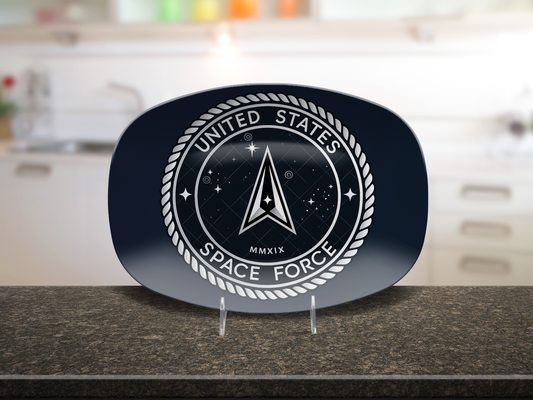US Space Force Platter – Military Serving Tray Patriotic Gift