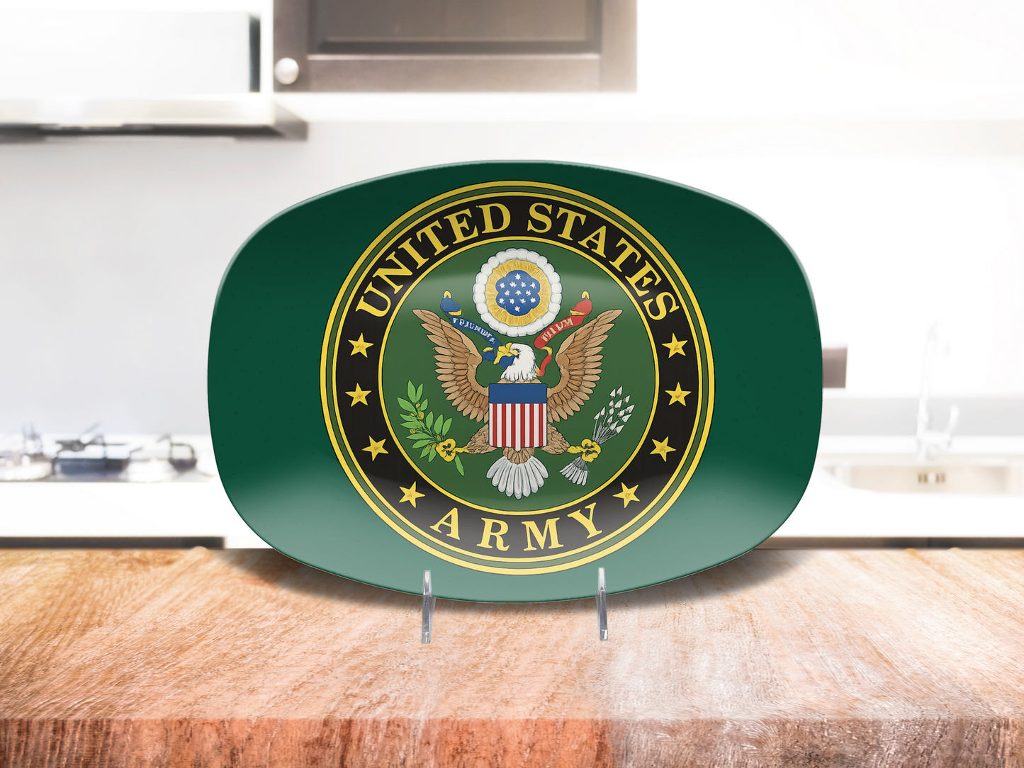 U.S. Army Serving Platter – Patriotic Military Tray for Veterans & Army Families