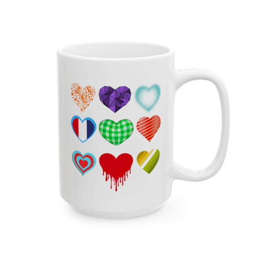 Cute Heart Mug for Mom – 9 Heart Coffee Mug Gift for Mother’s Day