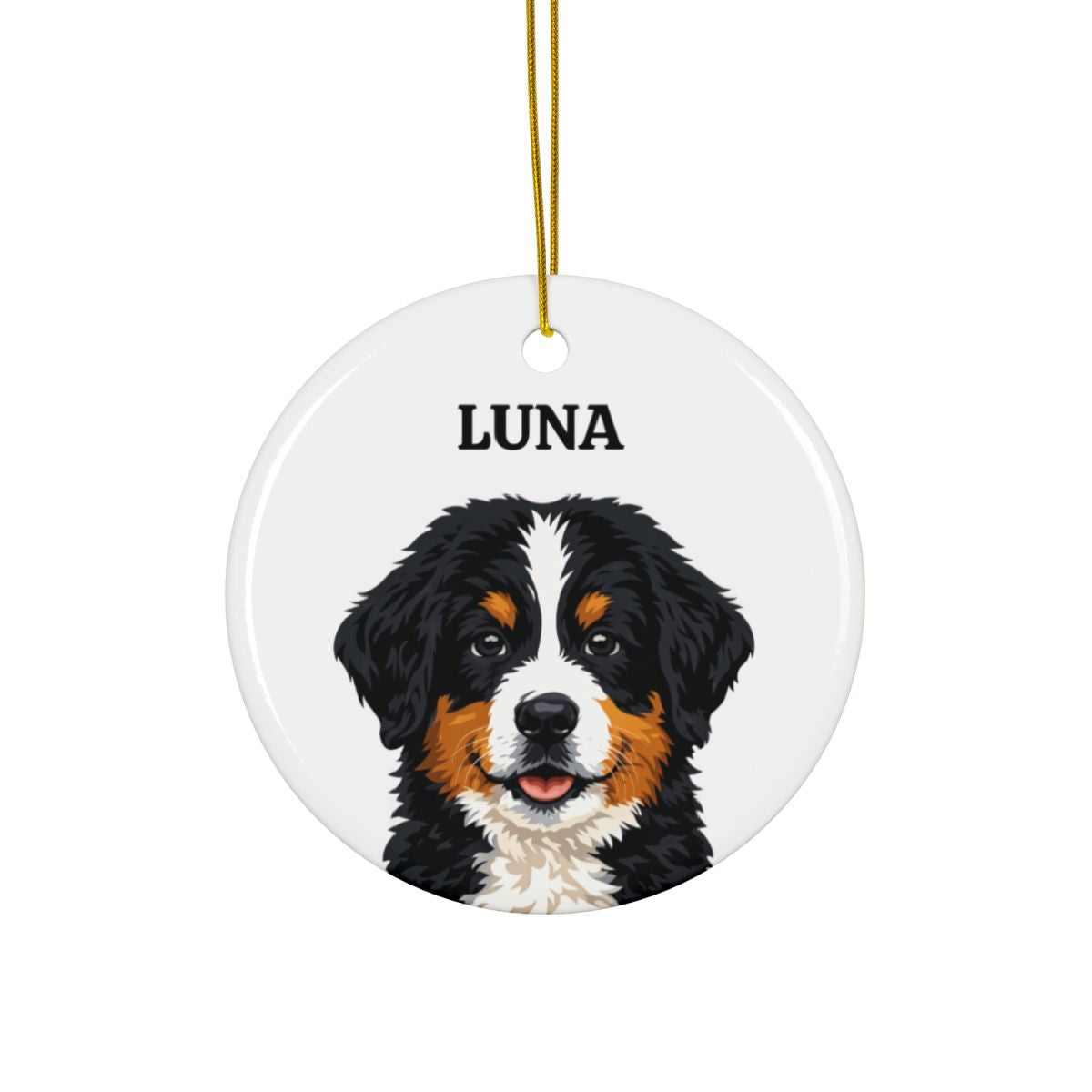 Personalized Custom Dog Portrait Ornament