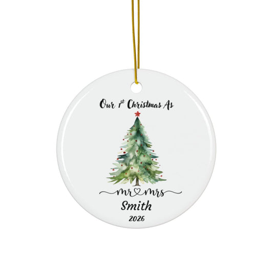 Personalized Our 1st Christmas Together Ornament – Custom Couple Christmas Keepsake