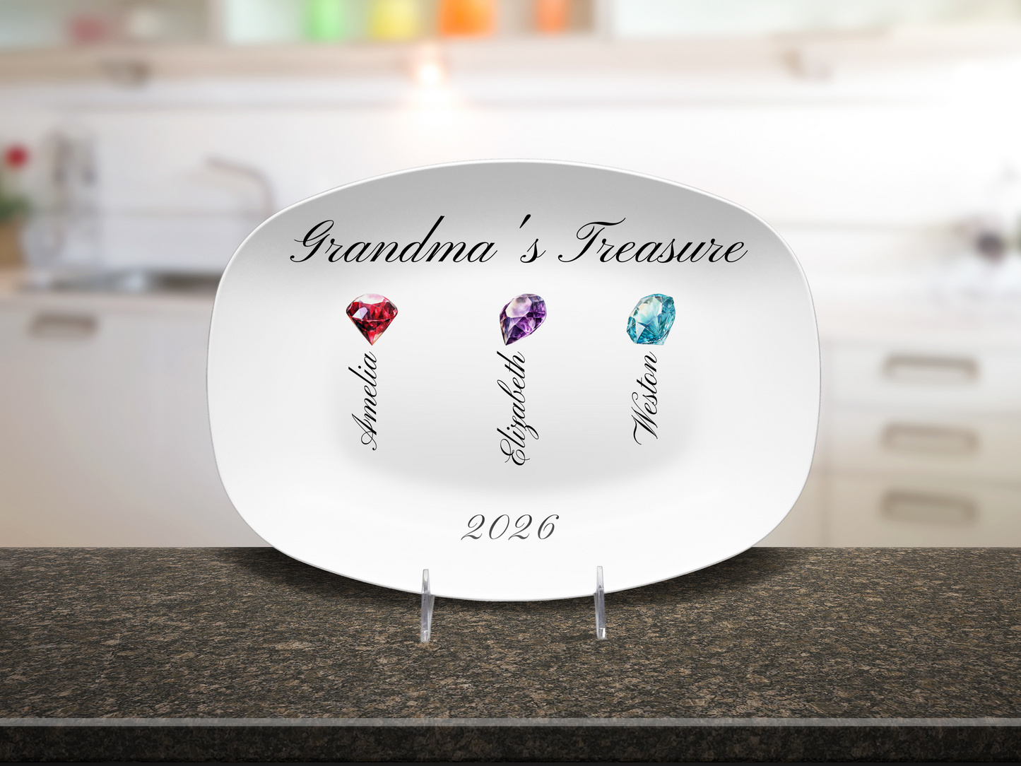 Grandma's Treasure - Personalized Platter –