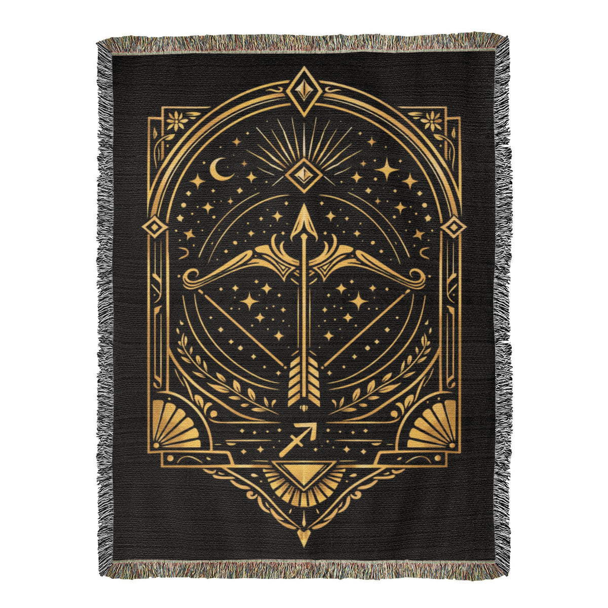 Personalized Zodiac Woven Blanket – Custom Astrology Tapestry Throw, Celestial Star Sign & Horoscope Gift