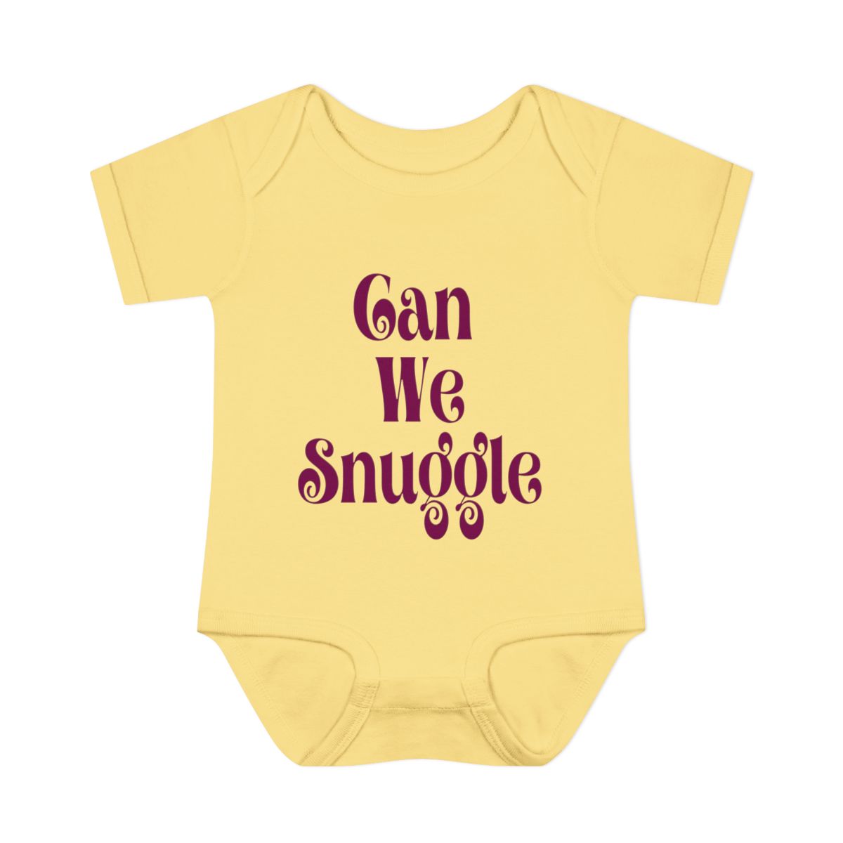 Can We Snoogle Baby Bodysuit – Cute Christmas Infant Outfit