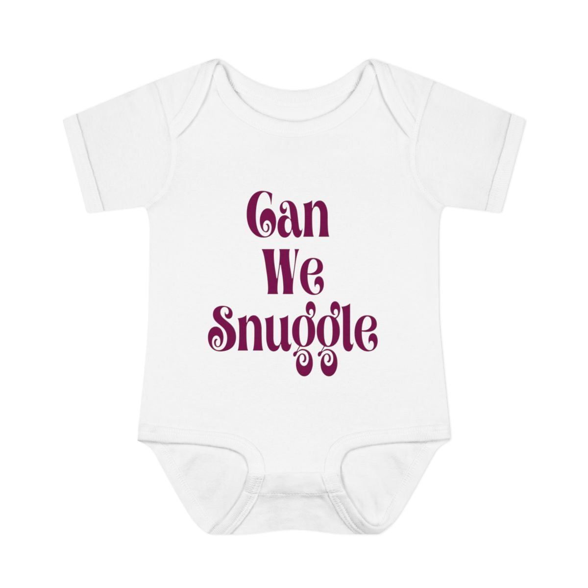 Can We Snoogle Baby Bodysuit – Cute Christmas Infant Outfit
