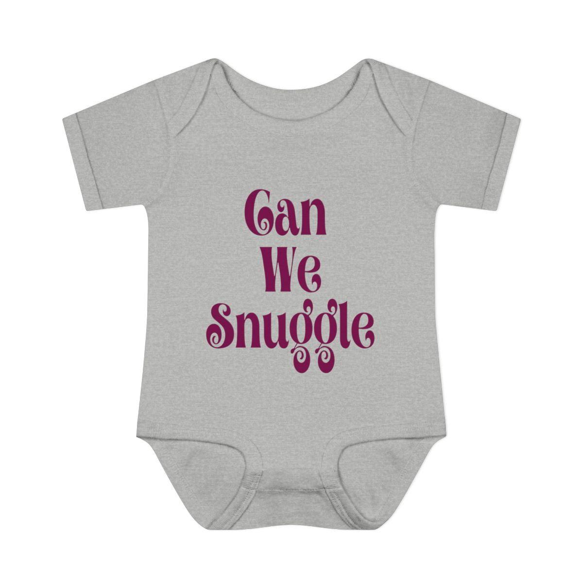 Can We Snoogle Baby Bodysuit – Cute Christmas Infant Outfit
