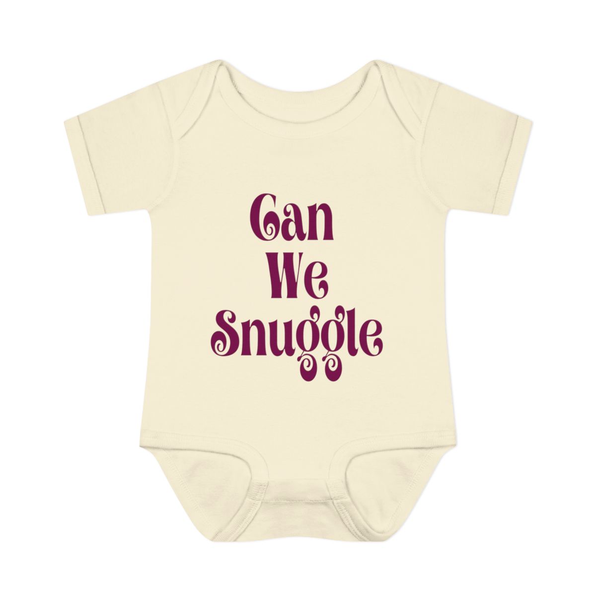 Can We Snoogle Baby Bodysuit – Cute Christmas Infant Outfit