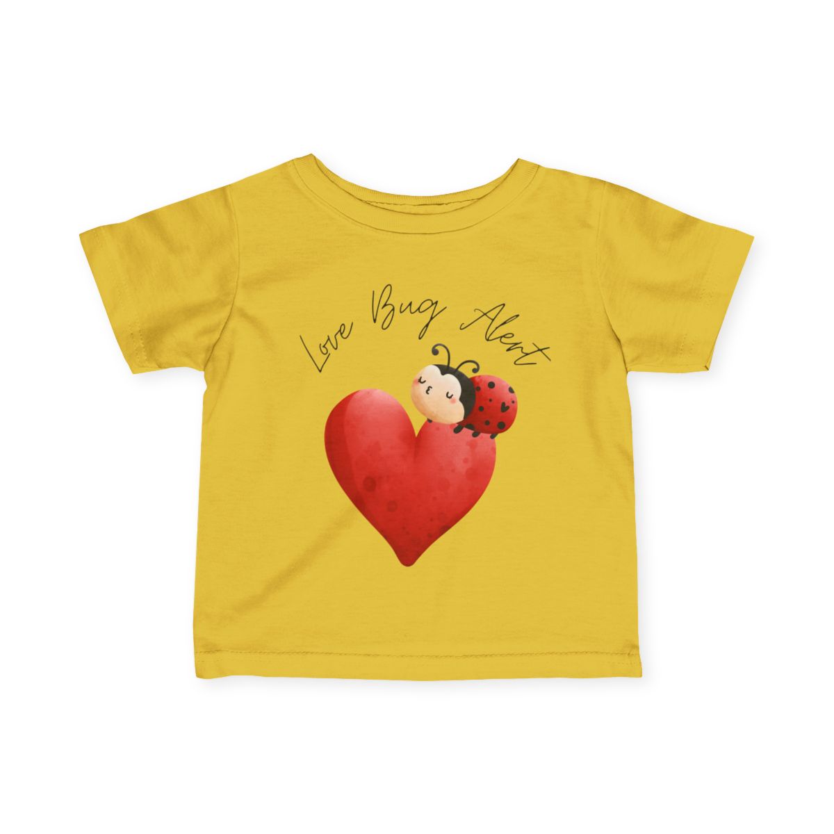 Love Bug Alert Baby & Toddler T-Shirt | Cute Ladybug Shirt for Kids 6M–24M