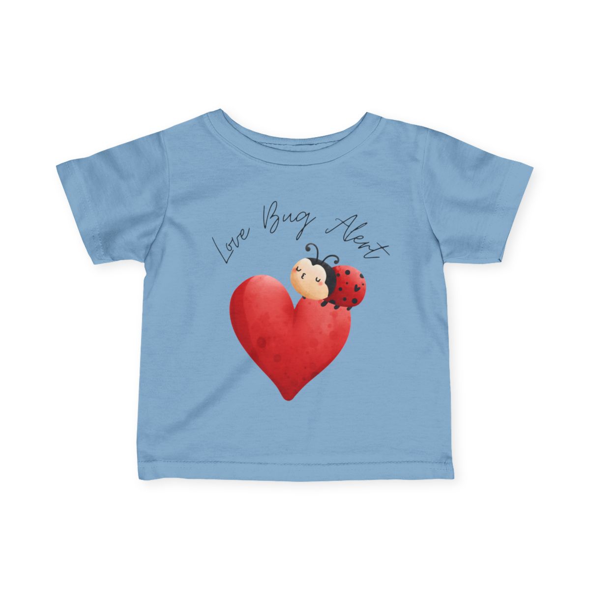 Love Bug Alert Baby & Toddler T-Shirt | Cute Ladybug Shirt for Kids 6M–24M
