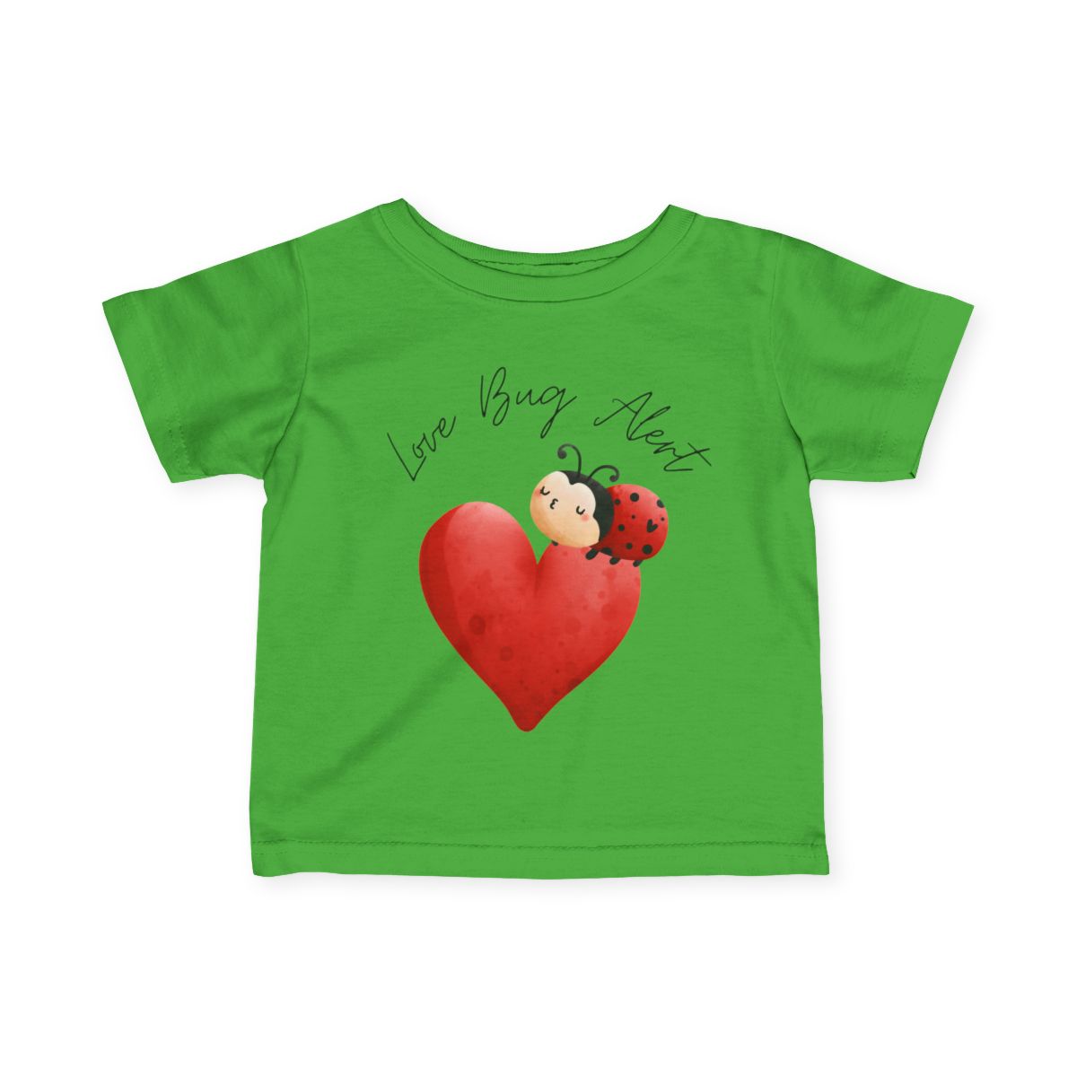 Love Bug Alert Baby & Toddler T-Shirt | Cute Ladybug Shirt for Kids 6M–24M