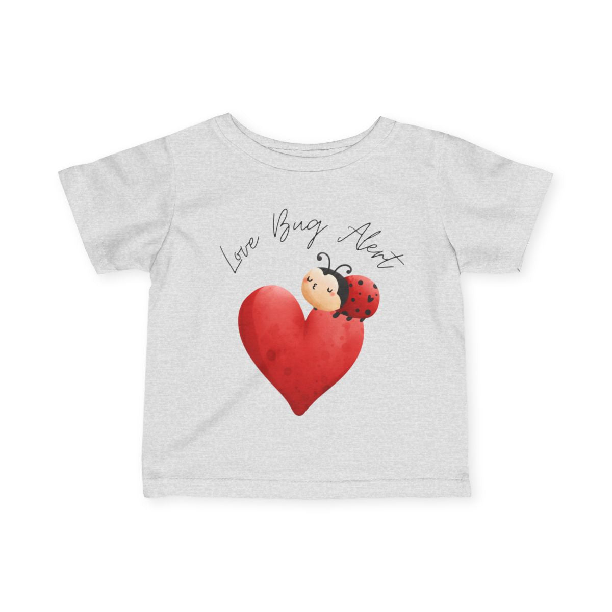 Love Bug Alert Baby & Toddler T-Shirt | Cute Ladybug Shirt for Kids 6M–24M