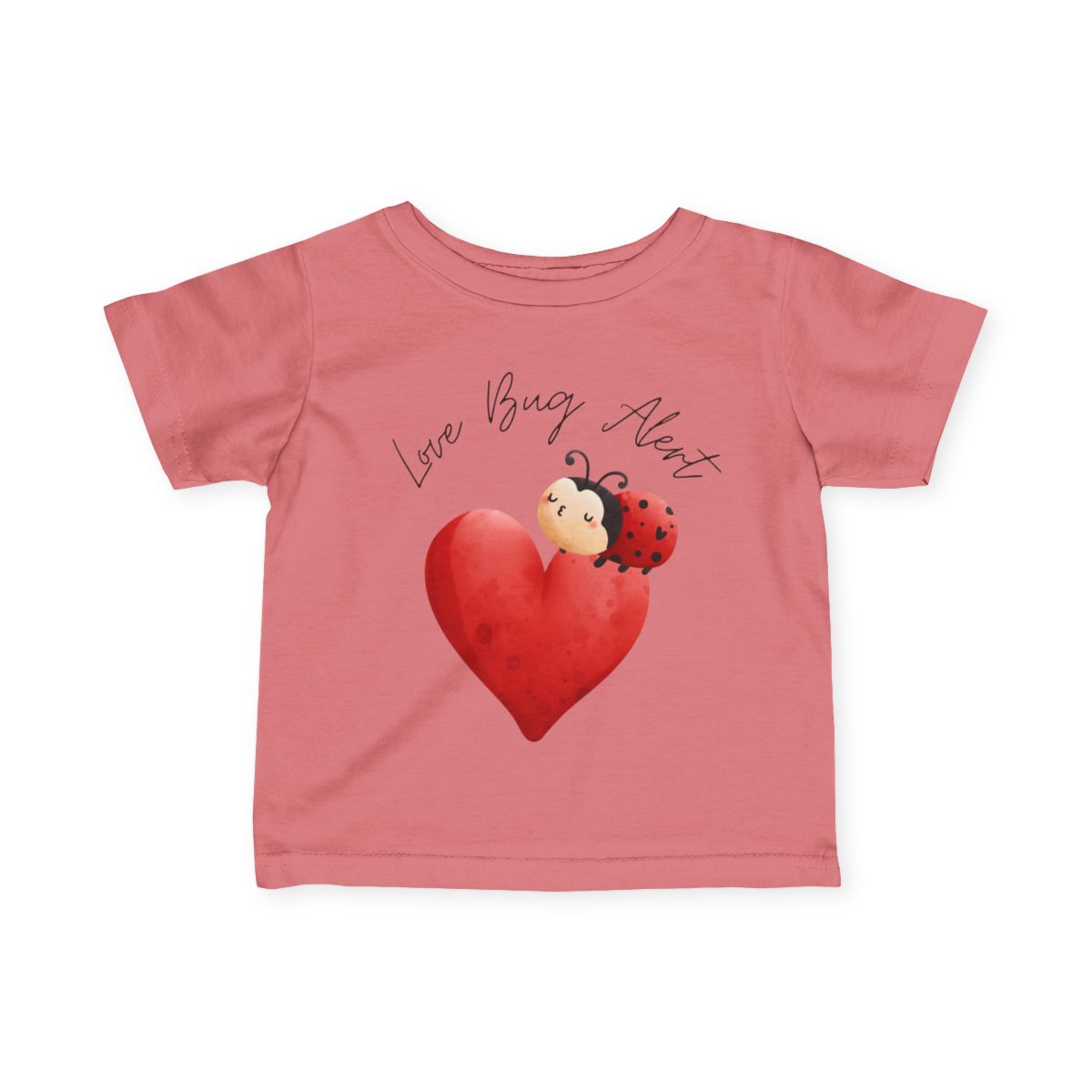 Love Bug Alert Baby & Toddler T-Shirt | Cute Ladybug Shirt for Kids 6M–24M