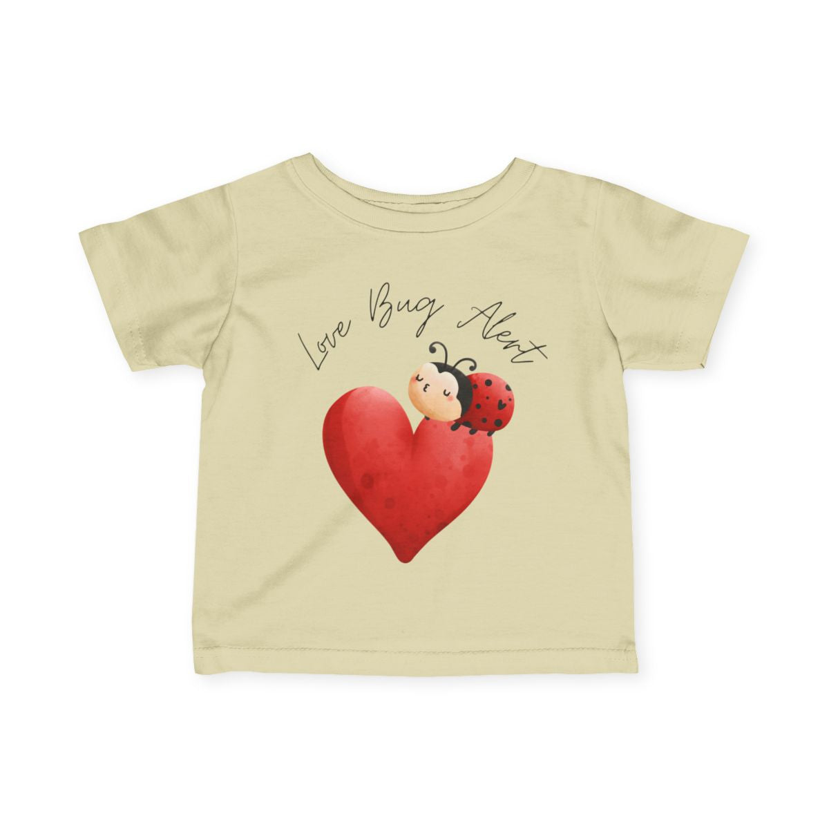 Love Bug Alert Baby & Toddler T-Shirt | Cute Ladybug Shirt for Kids 6M–24M
