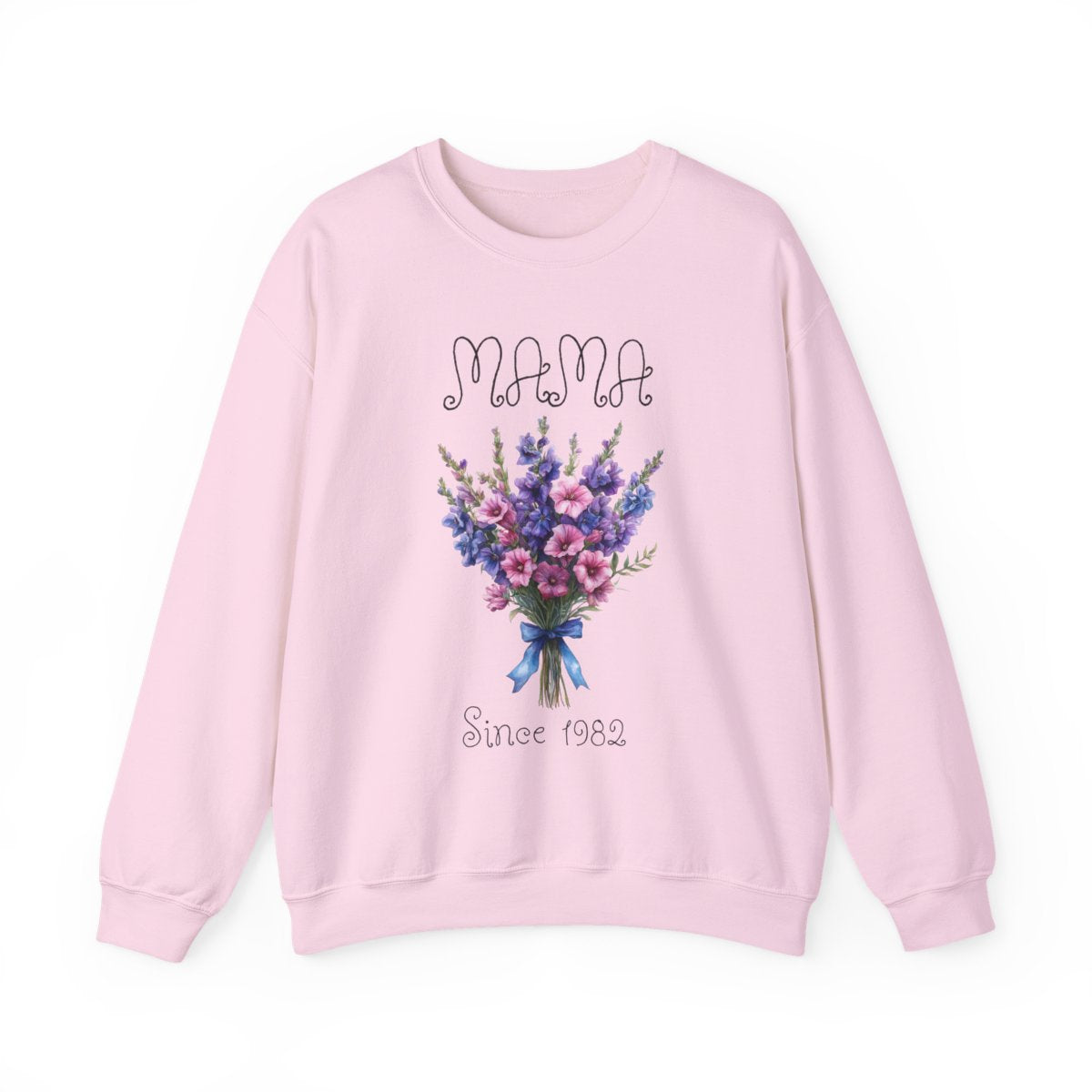 Personalized Birth Flower Sweatshirt for Mom –  Name & “Since Year” Mother’s Day Gift