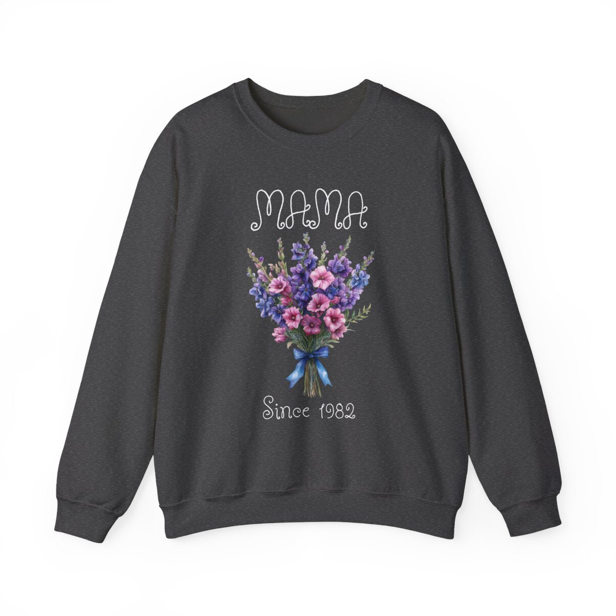 Personalized Mama Since Year Sweatshirt – Custom Birth Flower Mom Gift, Cozy Mother’s Day Pullover