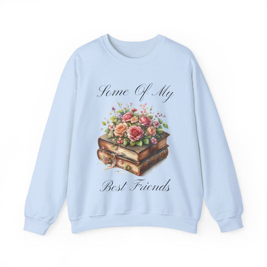 Floral Book Sweatshirt – Gift for Book Lovers
