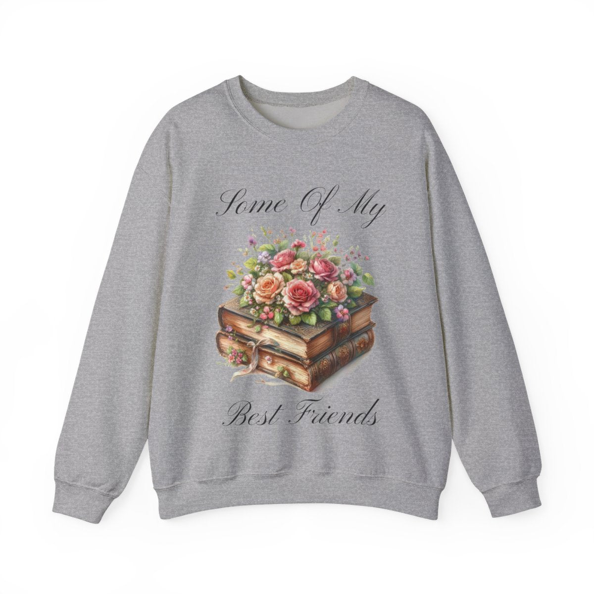 Floral Book Sweatshirt – Gift for Book Lovers