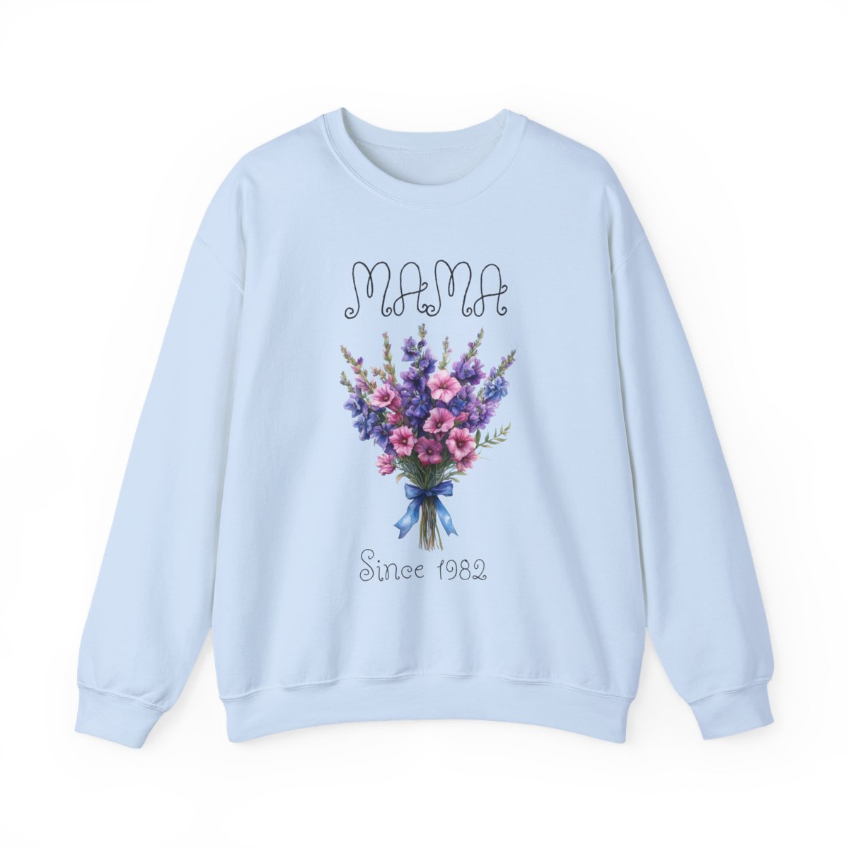 Personalized Birth Flower Sweatshirt for Mom –  Name & “Since Year” Mother’s Day Gift