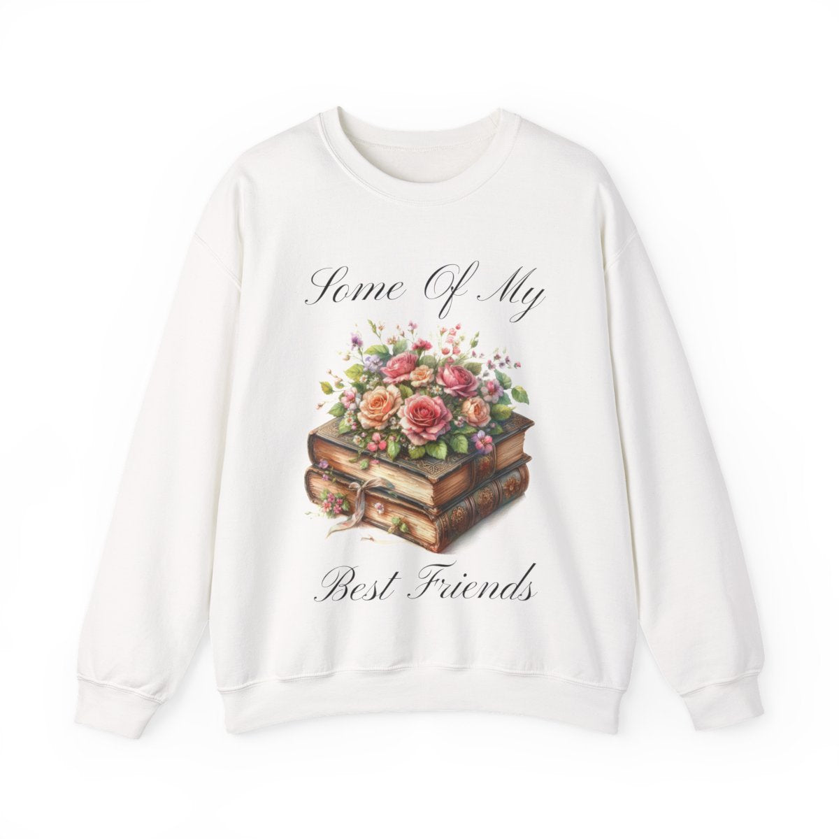 Floral Book Sweatshirt – Gift for Book Lovers